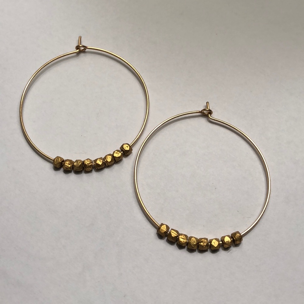 Nashelle Gold Hoop Earrings